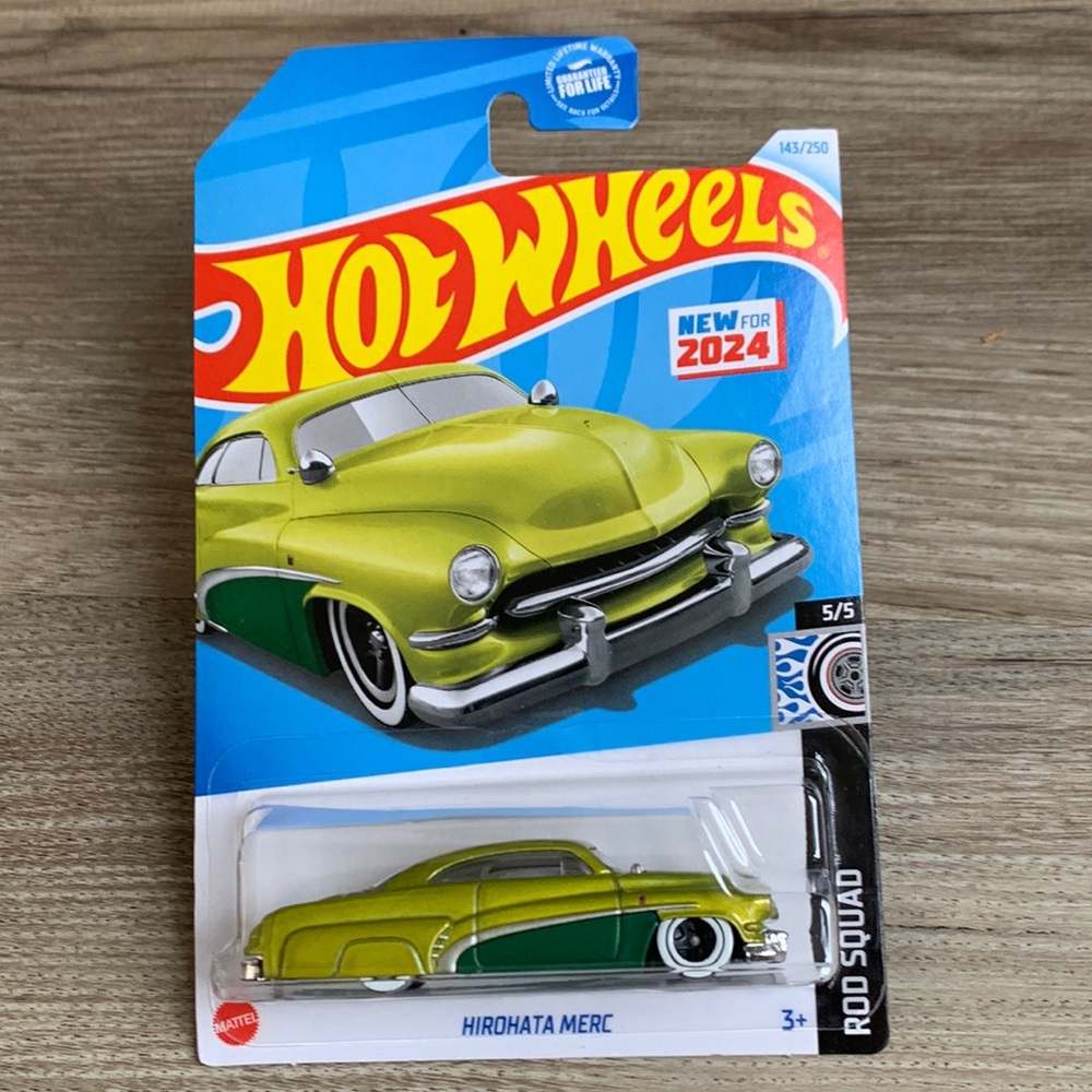 Hot Wheels Hirohata Merc Rod Squad Hotwheels Classic Green Car 2024 Casting New